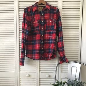 Hollister men’s red flannel
